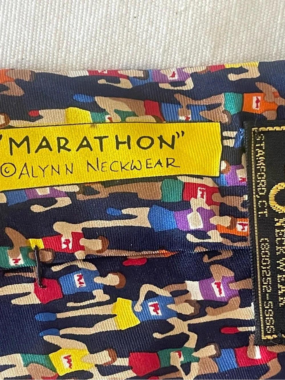 Allyn Neckwear “Marathon” tie, 100% Silk